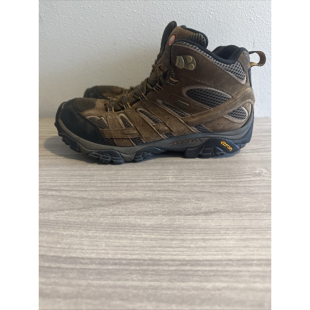 Merrell MOAB 2 MID Hiking Boots Earth Terre Brown Men's Size 9 JO6051